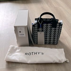NWT Rothy’s The Mini Handbag Houndstooth